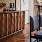 Carved Pattern Solid Wood Buffet (72")