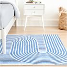 Modern Track Easy Care Wool Rug