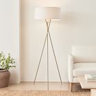 Mid-Century Tripod Floor Lamp (66")