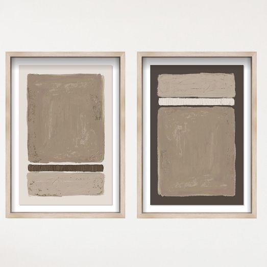 Oliver Gal Clay Blocks Abstract Wall Art by West Elm