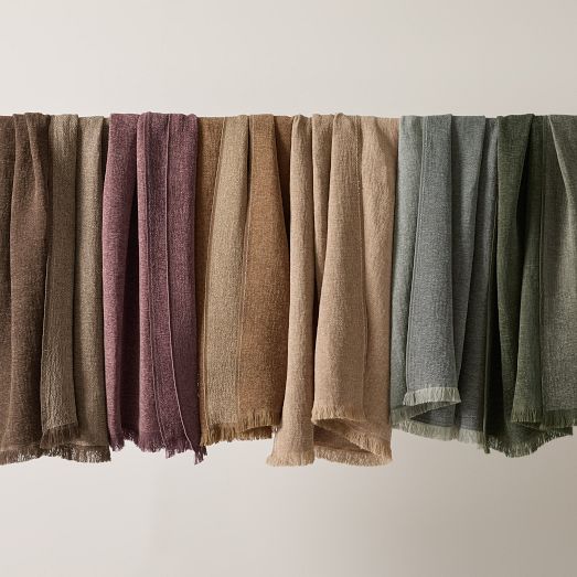 Reversible Chenille Throw by West Elm