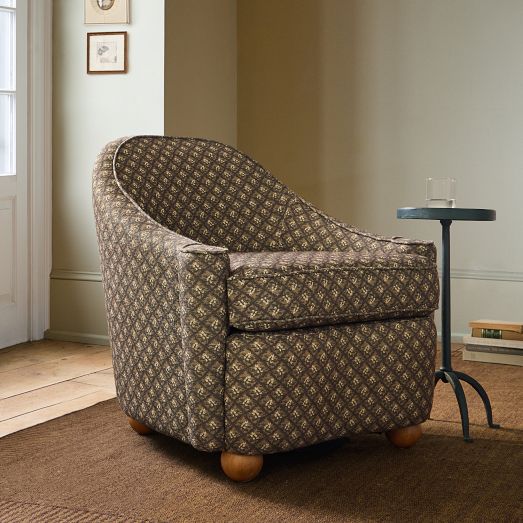 Pierce & Ward Curved Slipper Chair by West Elm