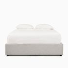 Upholstered Low Profile Bed Frame with Storage Options