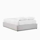 Upholstered Low Profile Bed Frame with Storage Options