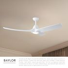 Baylor Dimmable LED Ceiling Fan (60")