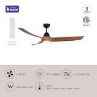 Baylor Dimmable LED Ceiling Fan (60")