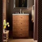 Pierce &amp; Ward Burl Wood Single Bathroom Vanity (24"&ndash;36")