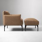 Penn Upholstered Outdoor Lounge Chair w/ Ottoman