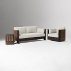Porto Aluminum Outdoor Sofa (75"), Swivel Chair &amp; Side Table (18")