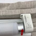 Open Box: Crossweave Cordless Roman Blackout Shade (32"W x 64"L) - Belgian Flax