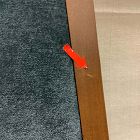 Open Box: Damon Cafe Chair - Performance Modern Chenille Slate, Cool Walnut