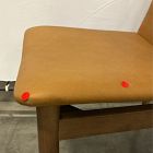 Open Box: Framework Dining Chair, Set of 2 - Ludlow Leather Sesame, Burnt Wax