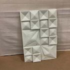 Open Box: Lava Ash Tile Dimensional Wall Art (36&rdquo;W x 24&rdquo;H) - White