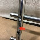 Open Box: Modern Overhang Bathroom Rail Shelf (26.5"W x 8.1"H) - Brushed Nickel