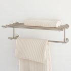 Open Box: Modern Overhang Bathroom Rail Shelf (26.5"W x 8.1"H) - Brushed Nickel