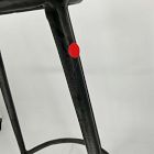 Open Box: Pierce &amp; Ward Bar Stool (30"H) - Pierce &amp; Ward Stripe, Black Cast Metal Legs