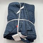Open Box: Triangle Denim Quilt, Full/Queen - Blue