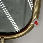 Open Box: Trifold Metal Bath Mirror (34.25"W x 8.25"H) - Antique Brass