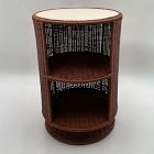Open Box: Billie Rattan Side Table (23") - Walnut
