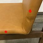 Open Box: Framework Dining Chair, Set of 2 - Ludlow Leather Sesame, Burnt Wax