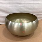 Open Box: Organic Metal Floor Planter (24&rdquo;D x 12&rdquo;H) - Light Brass