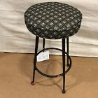 Open Box: Pierce &amp; Ward Metal Counter Stool (30") - Berry Lattice Olive, Black Iron
