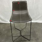 Open Box: Slope Leather Counter Stool (26") - Saddle Leather Slate, Charcoal