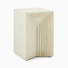 Open Box: Zayden Indoor/Outdoor Side Table (12.8"SQ x 19.5"H) - White