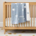 Star Chambray Reversible Baby Quilt