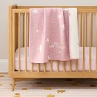 Star Chambray Reversible Baby Quilt