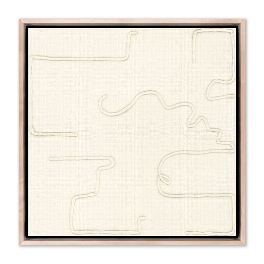 Squiggle II Alabaster Framed Wall Art by Black Bird Art Co. by West Elm
