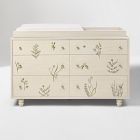 Joseph Altuzarra Painted Botanical Wide Dresser with Removable Topper (60")