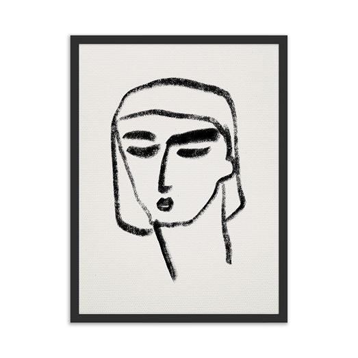 The Face Framed Wall Art by Roseanne Kenny by West Elm
