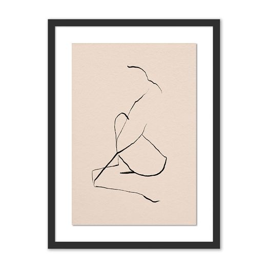 Series No. 2 Nude Sketch Framed Wall Art by Roseanne Kenny by West Elm