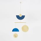 Circle &amp; Line Blue Patina Pivot Mobile
