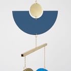 Circle &amp; Line Blue Patina Pivot Mobile