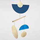 Circle &amp; Line Blue Patina Pivot Mobile