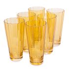 Estelle Colored Glass Sunday Highball Glass Sets