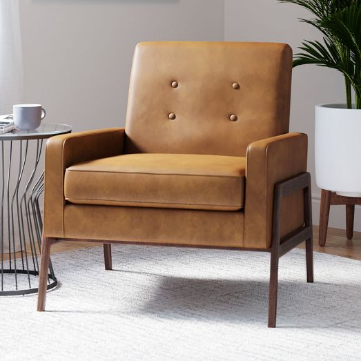 Henley Leather Chair by West Elm