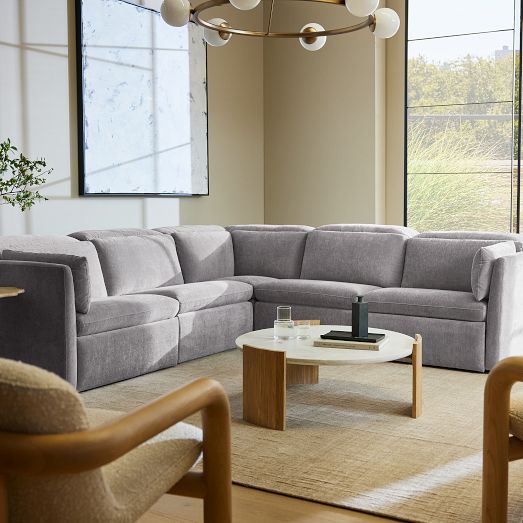 Shelter Motion Reclining 5-Piece L-Shaped Sectional (109") by West Elm