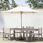 Round Outdoor Umbrella (9') - Wood Pole