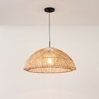 Wicker Dome Pendant (28")