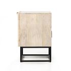 Carved Mango Wood Nightstand (25")