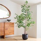 Faux Potted Ficus Tree