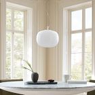 Aria Rounded Rectangle Glass Pendant (12"-16")