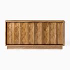 Carved Pattern Solid Wood Buffet (72")