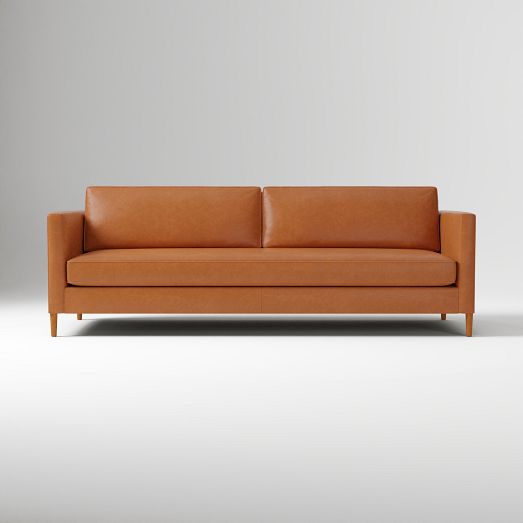 Harris Loft Leather Sofa (86"-96") by West Elm