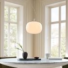Aria Rounded Rectangle Glass Pendant (12"-16")