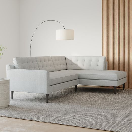 Drake 2-Piece Bumper Chaise Sectional (100") by West Elm