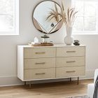 Margot Raffia 6-Drawer Dresser (56")